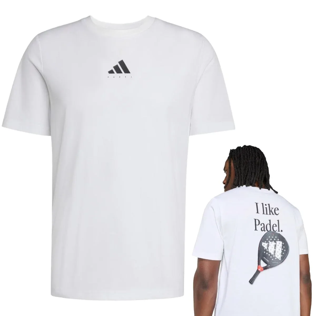Adidas Graphic Tee Padel White - Billede 2