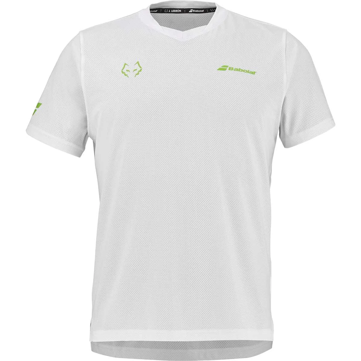 Babolat Crew Neck Tee Juan Lebron White - Billede 2