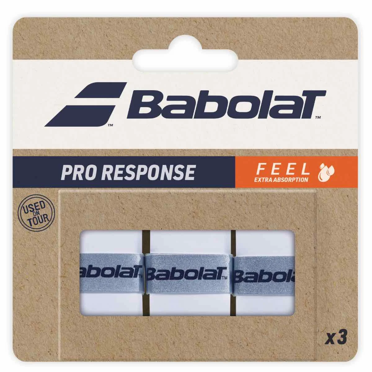 Babolat Pro Response 3-Pack Overgrip White - Billede 2